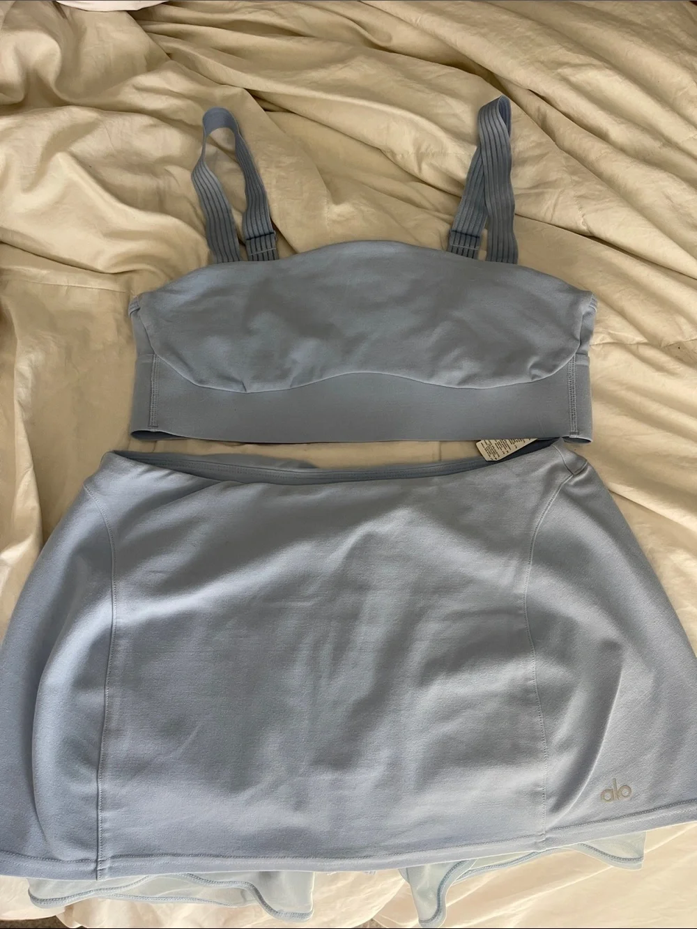Alo Serve it Up Skirt Set Seashell Blue